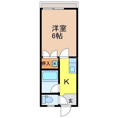 諏訪神社駅 徒歩14分 1階の物件間取画像